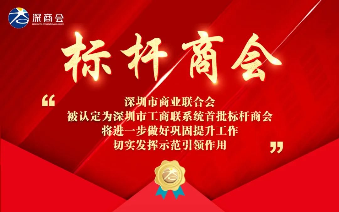 深商联获认定为市工商联系统首批“标杆商会”